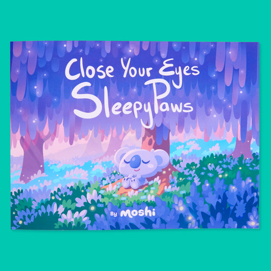 Close Your Eyes, SleepyPaws - Softcover Story Book